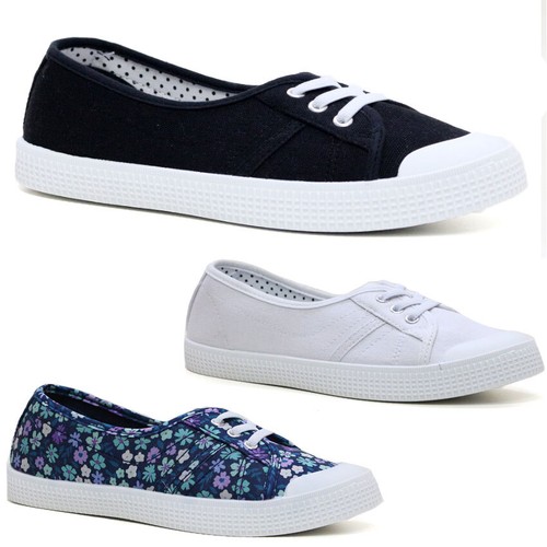 Damen canvas turnschuhe - canvas,